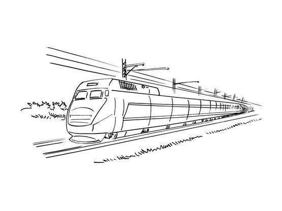 Coloriage Train 4  Coloriage Trains  Coloriages Transports