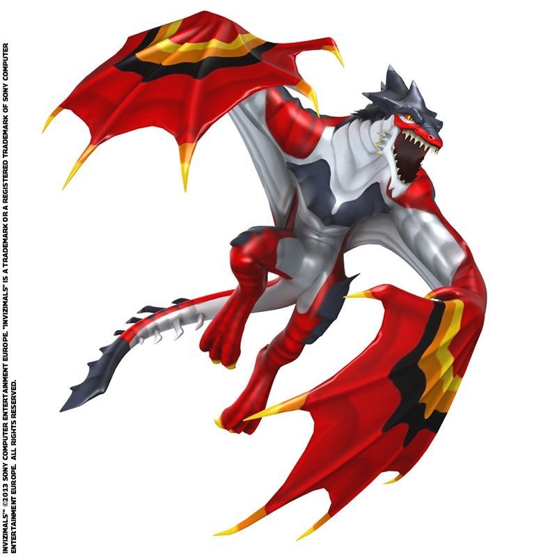 Animal Legendaire Mi Coq Mi Chauve Souris Fire Dragon