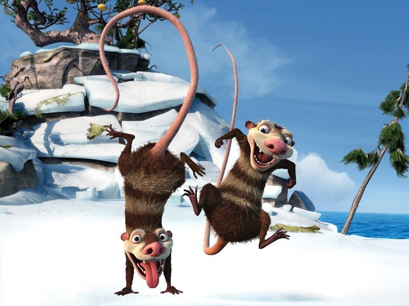 Opossum Dans L Age De Glace Scratch et Eddie