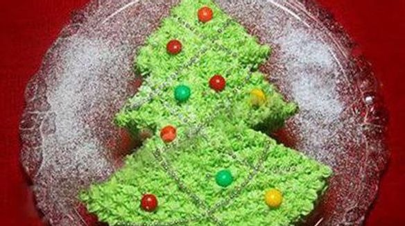 Gâteau de noël - Moule Sapin vert en silicone