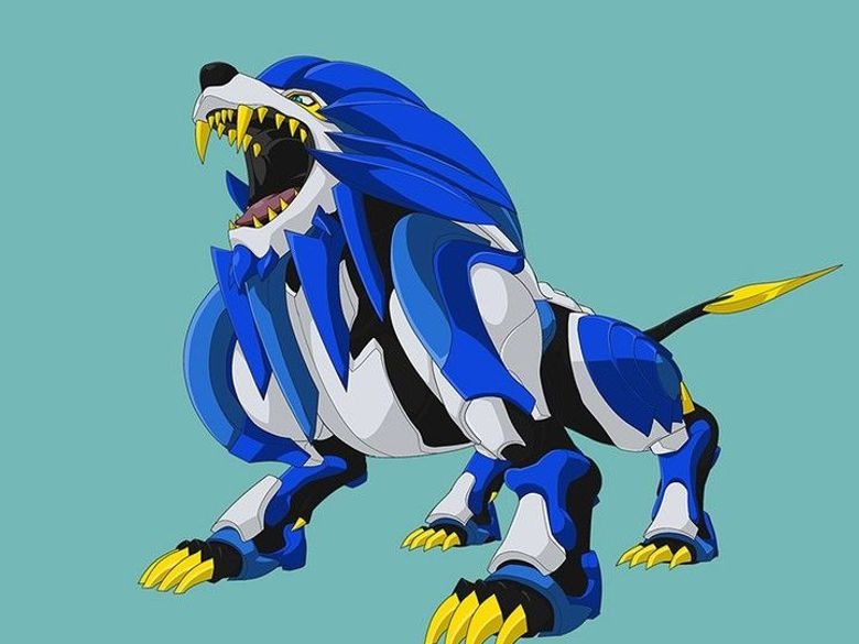bakugan lion bleu